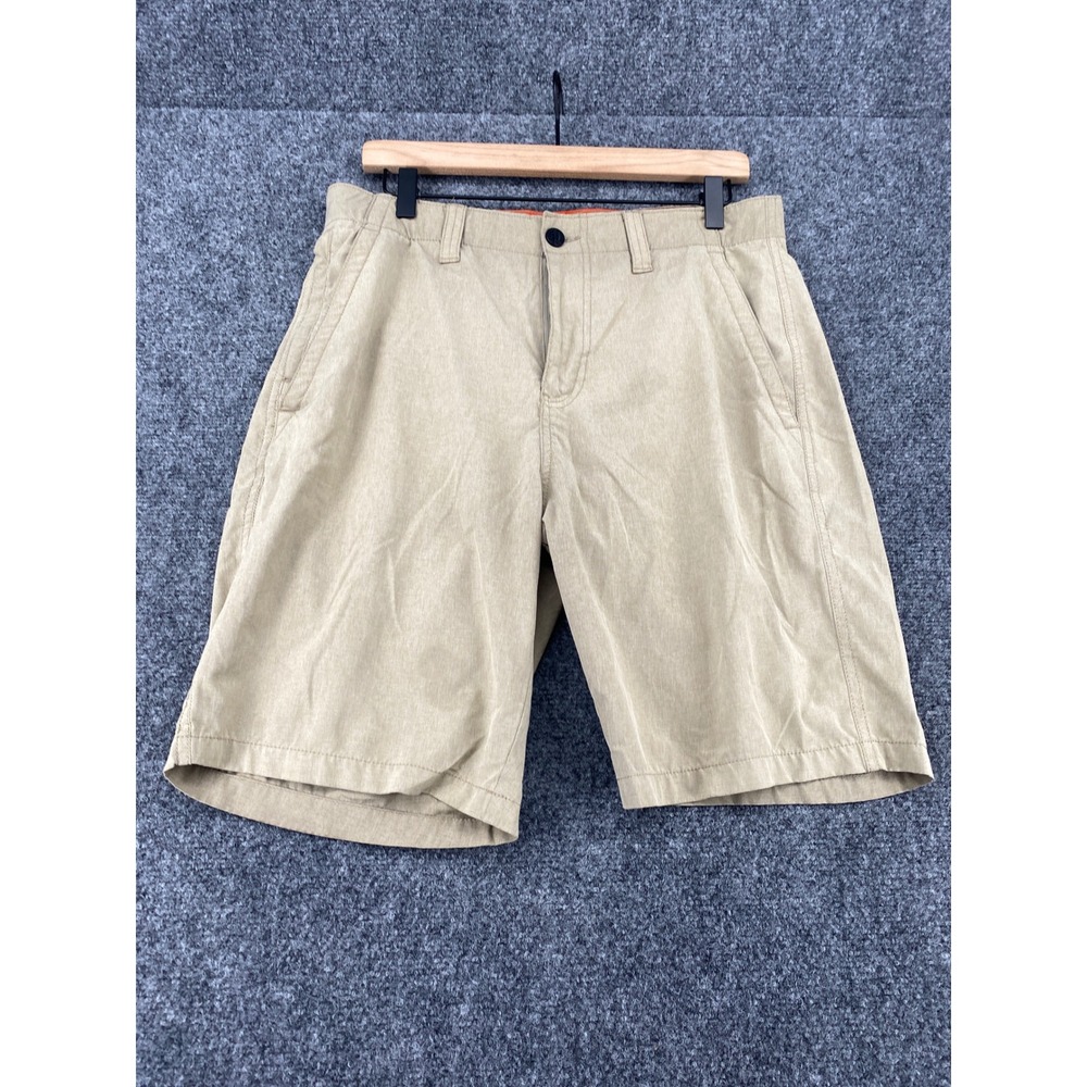 ONeill Hybrid Shorts Mens 32 Tan Khaki Quick Dry Stretch Casual Surf Walk Shorts